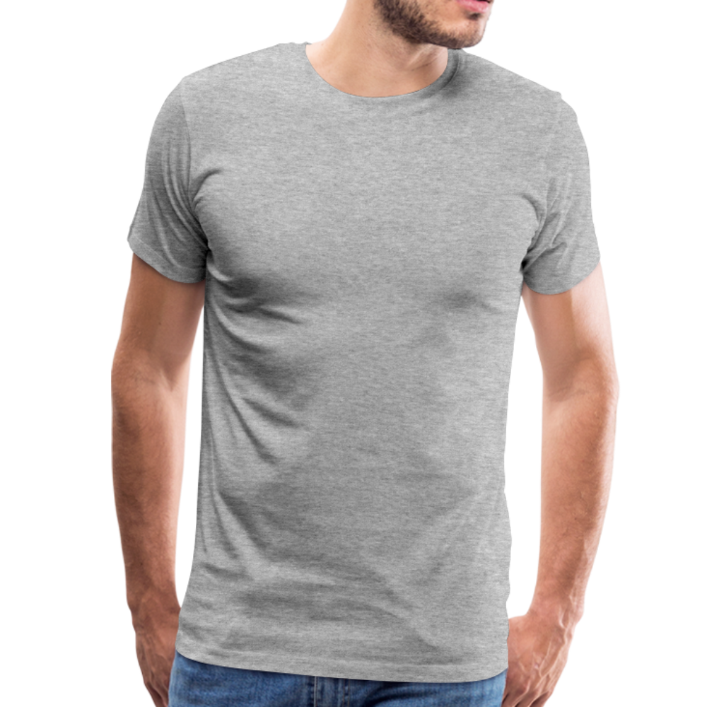 Männer Premium T-Shirt Q 17 light - Grau meliert