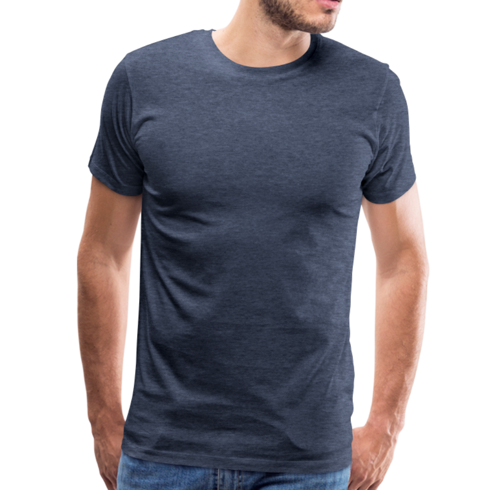 Männer Premium T-Shirt Q 17 light - Blau meliert