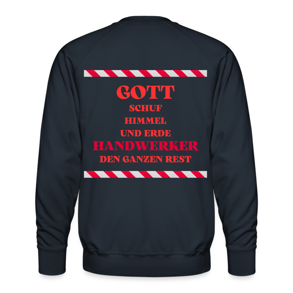 Männer Premium Pullover Handwerker - Navy