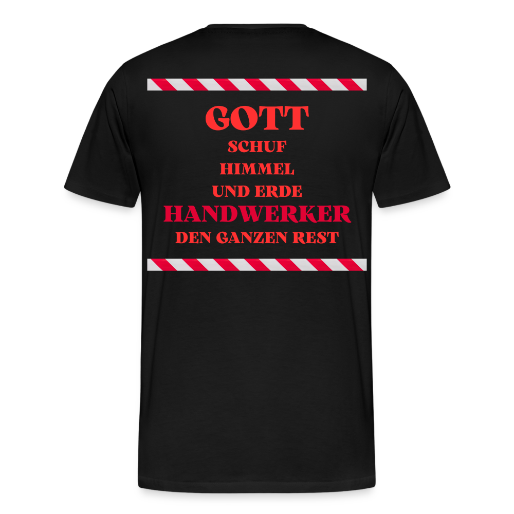 Männer Premium T-Shirt Handwerker - Schwarz