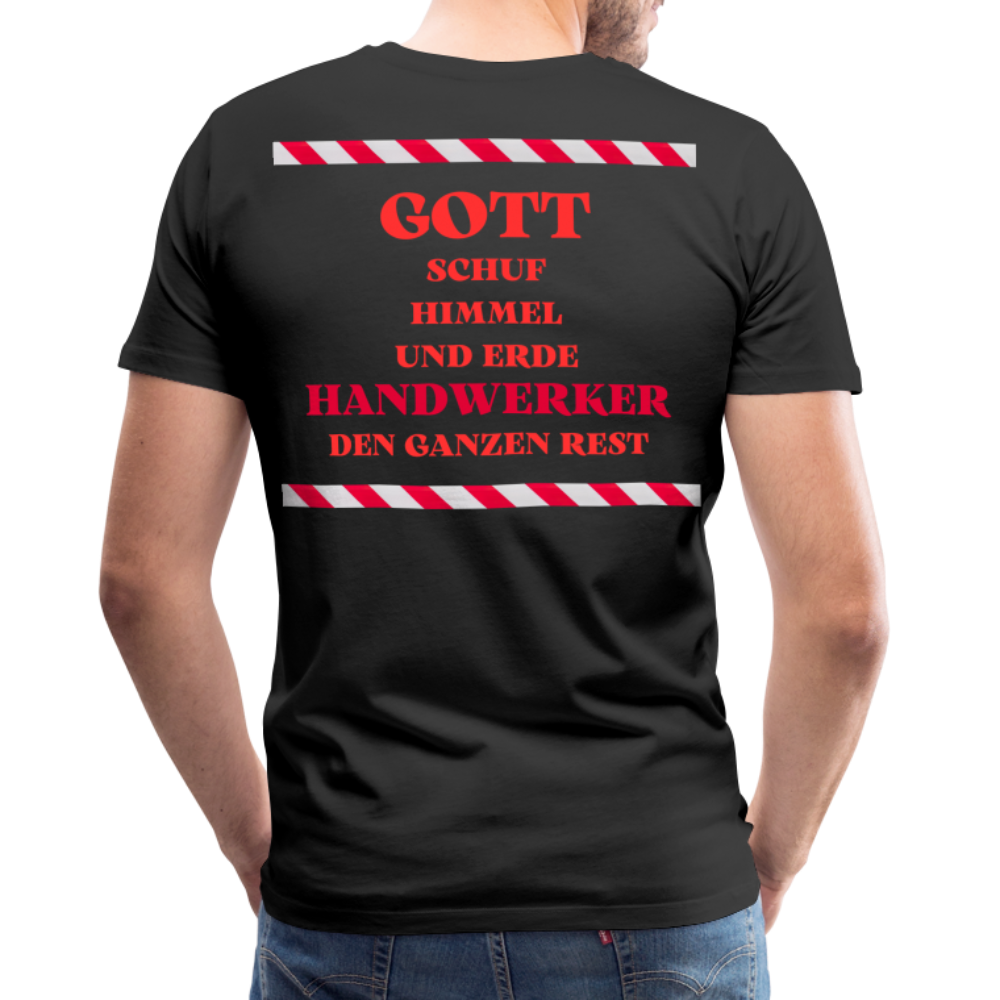 Männer Premium T-Shirt Handwerker - Schwarz