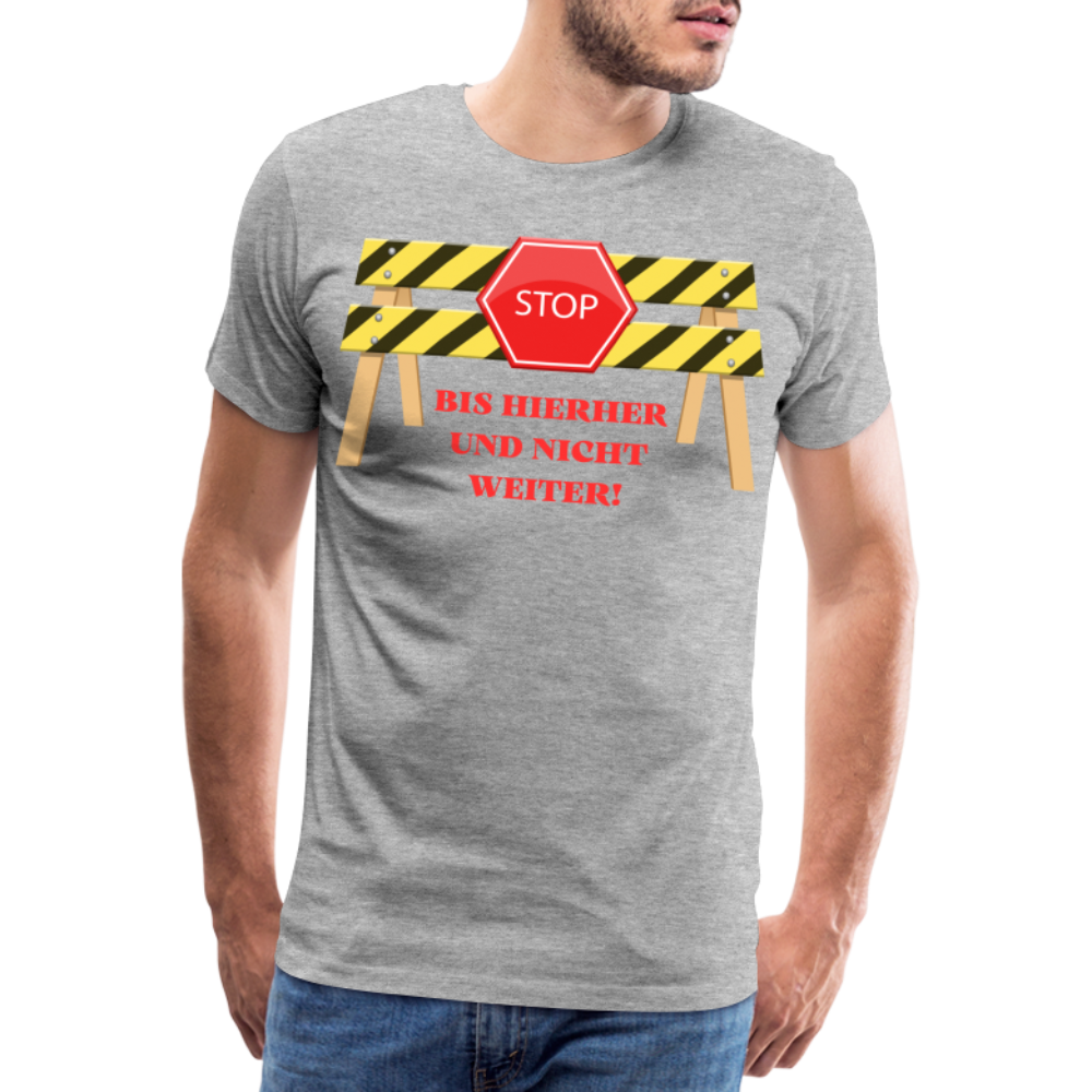 Männer Premium T-Shirt Handwerker - Grau meliert