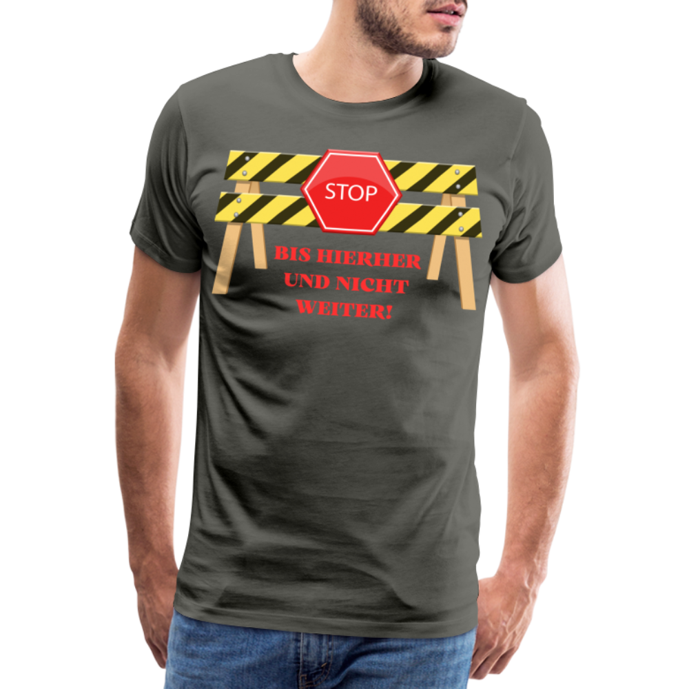 Männer Premium T-Shirt Handwerker - Asphalt