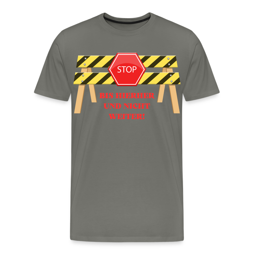 Männer Premium T-Shirt Handwerker - Asphalt