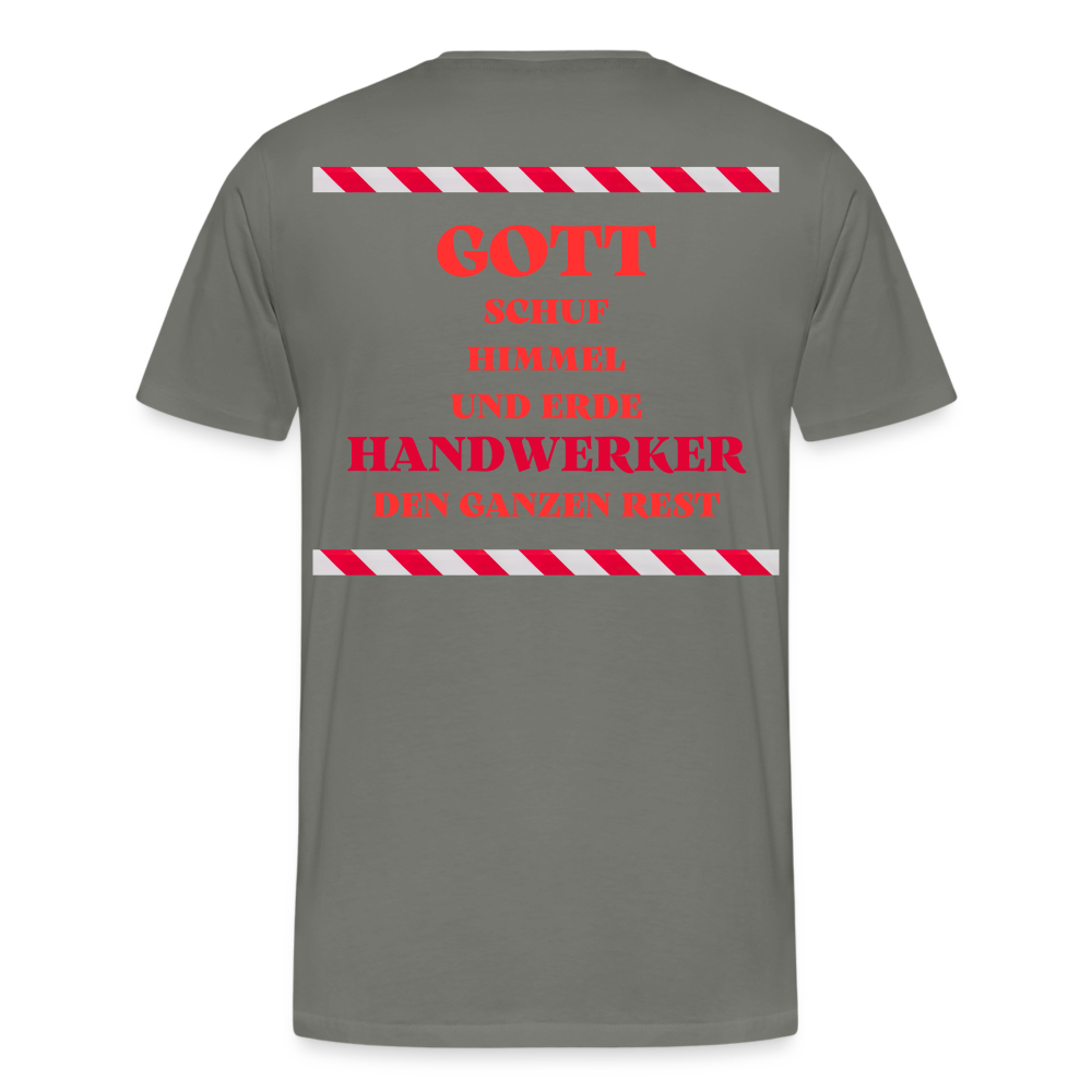 Männer Premium T-Shirt Handwerker - Asphalt