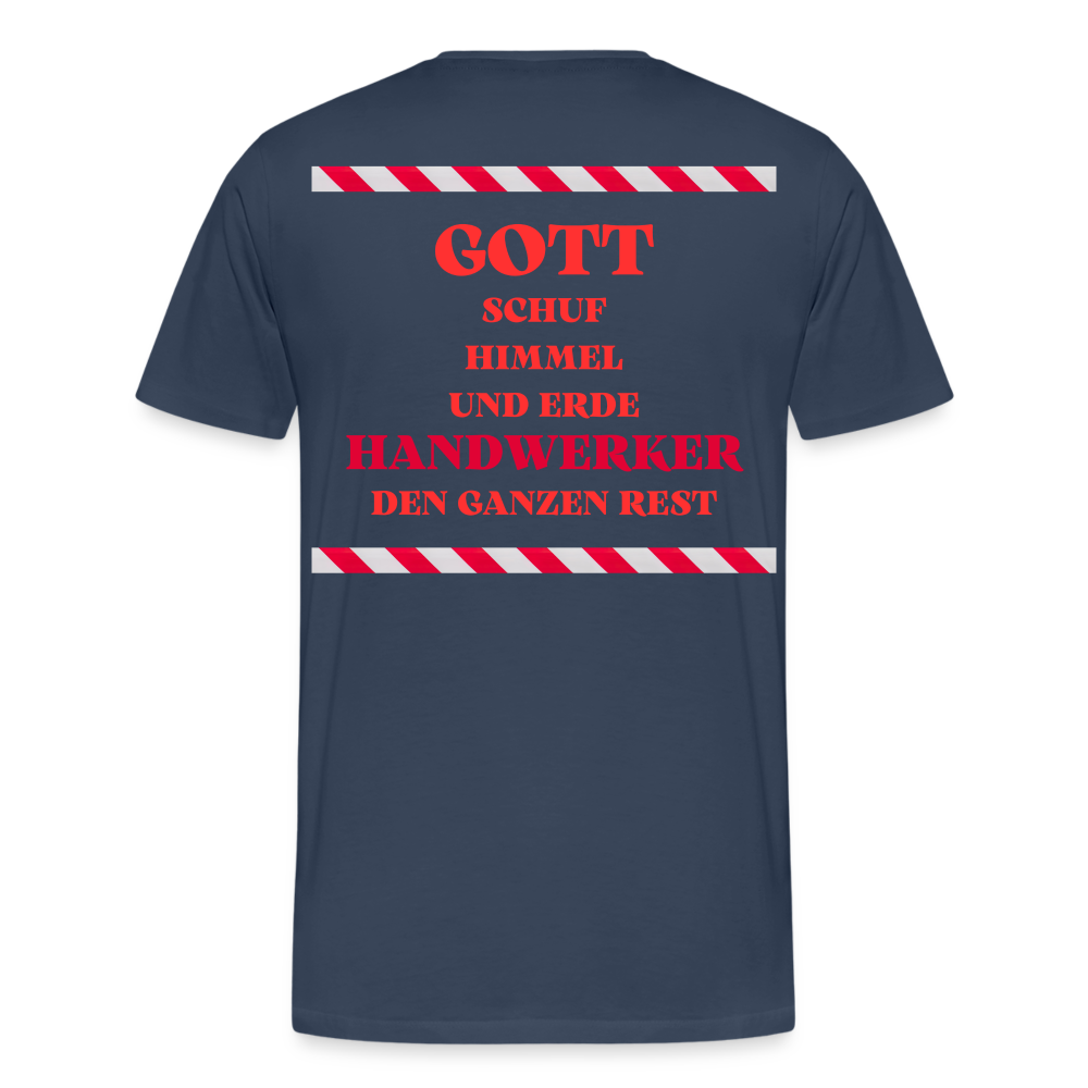 Männer Premium T-Shirt Handwerker - Navy