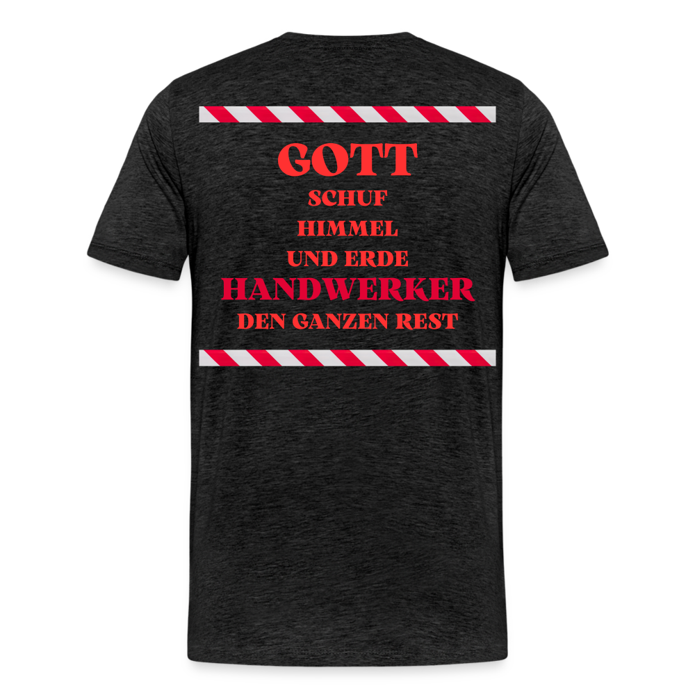 Männer Premium T-Shirt Handwerker - Anthrazit