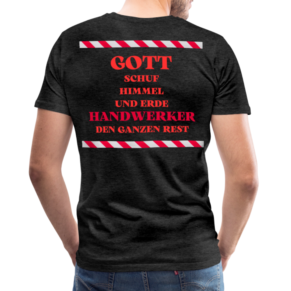 Männer Premium T-Shirt Handwerker - Anthrazit