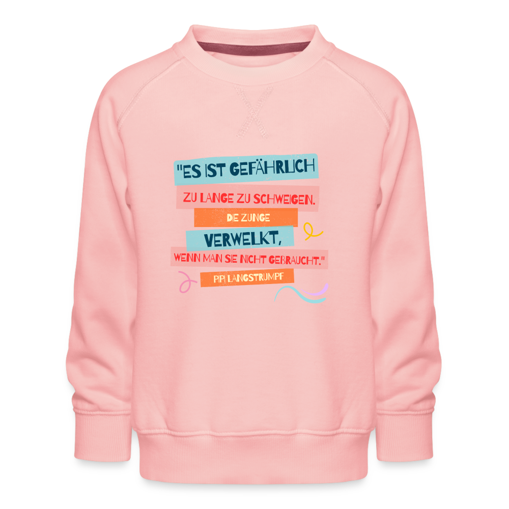 Kinder Premium Pullover Pipi Langstrumpf - Kristallrosa