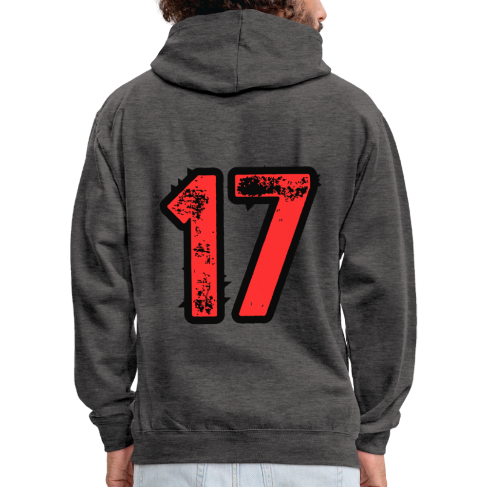 Kontrast-Hoodie Since 1871 Q - Anthrazit/Schwarz