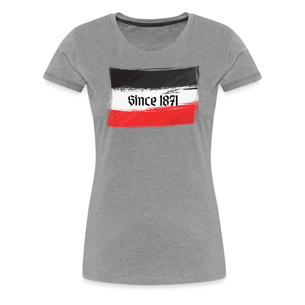 Frauen Premium T-Shirt Since 1871 Q - Grau meliert