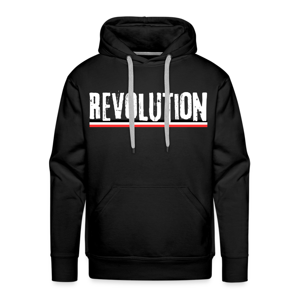 Männer Premium Hoodie Revolution - Schwarz