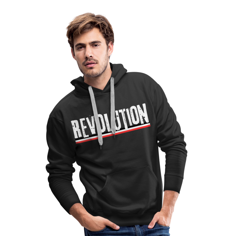 Männer Premium Hoodie Revolution - Schwarz