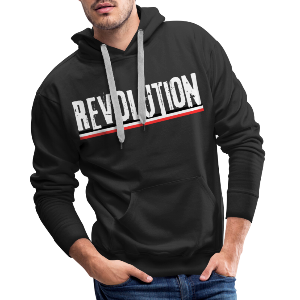 Männer Premium Hoodie Revolution - Schwarz