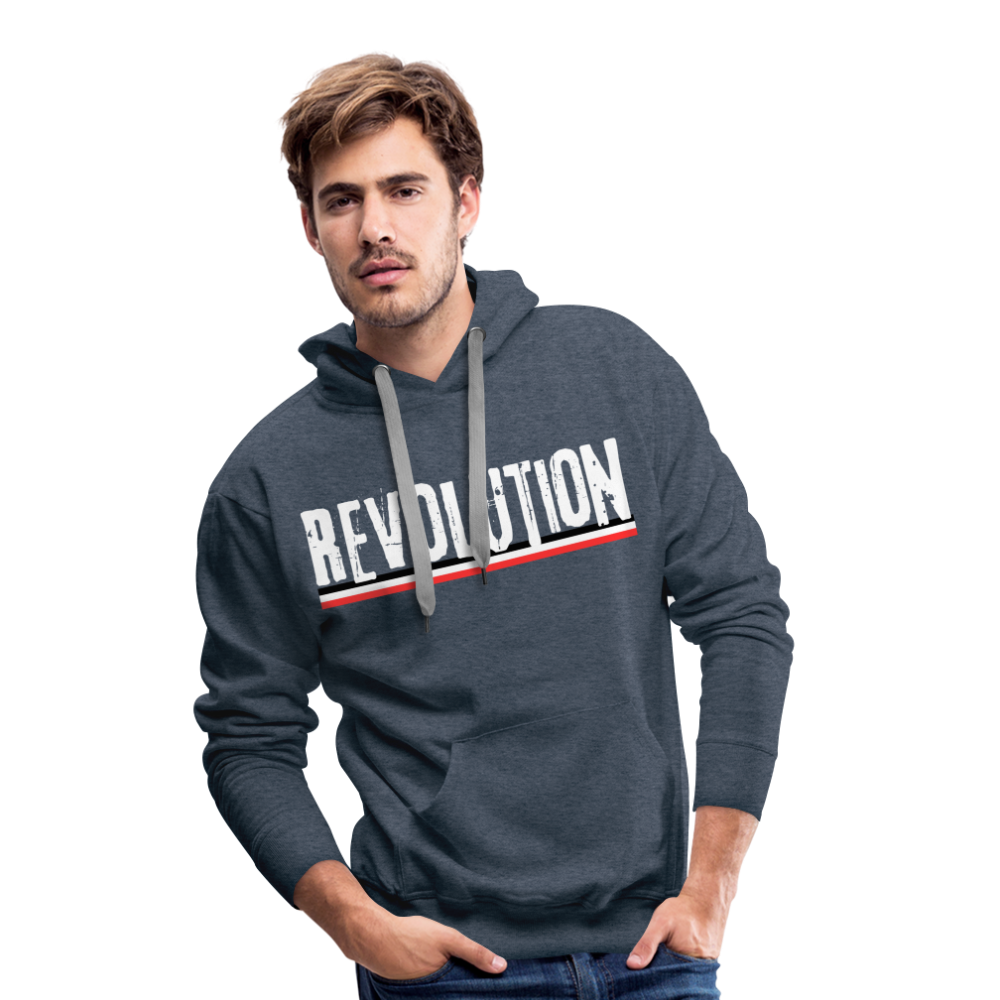 Männer Premium Hoodie Revolution - Jeansblau