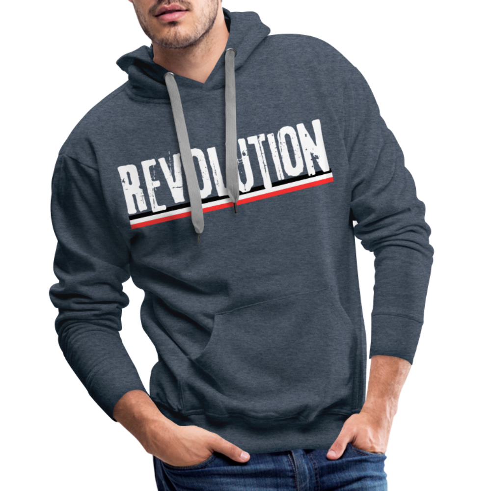 Männer Premium Hoodie Revolution - Jeansblau