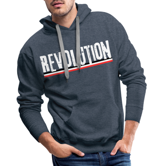 Männer Premium Hoodie Revolution - Jeansblau