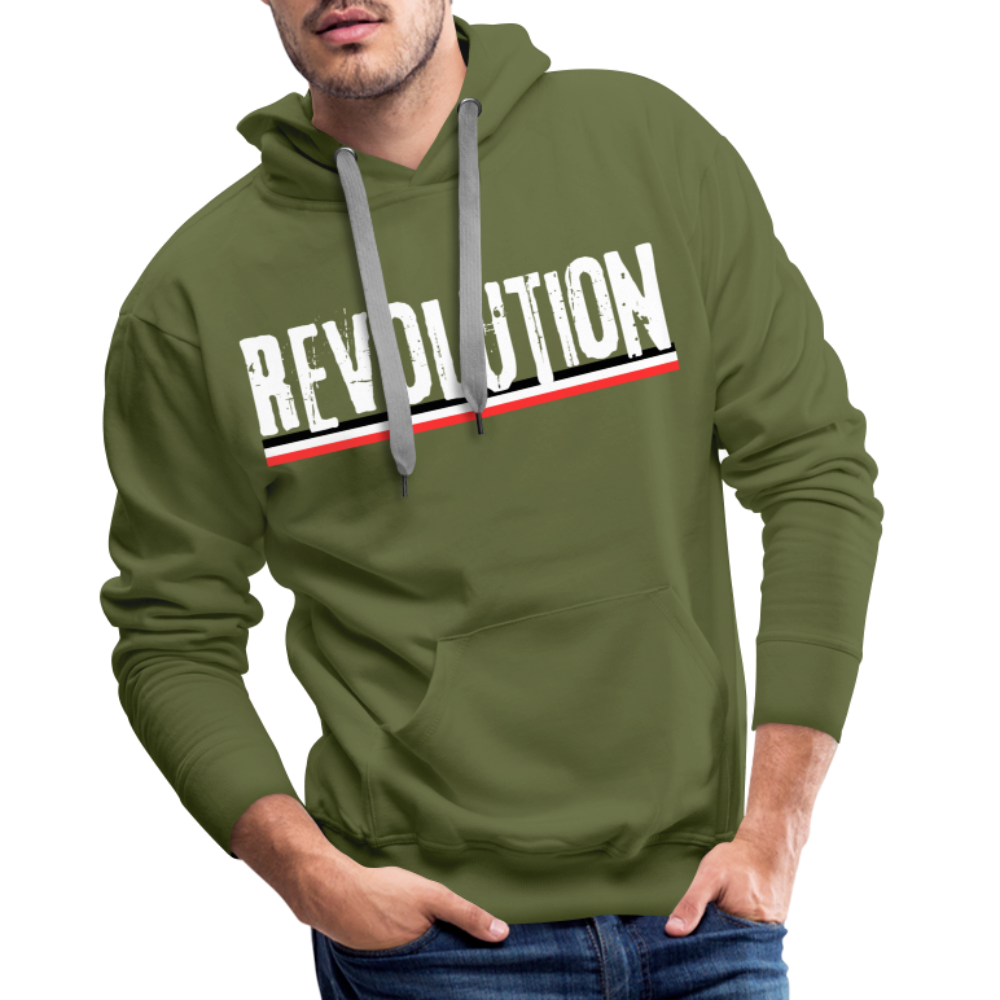 Männer Premium Hoodie Revolution - Olivgrün