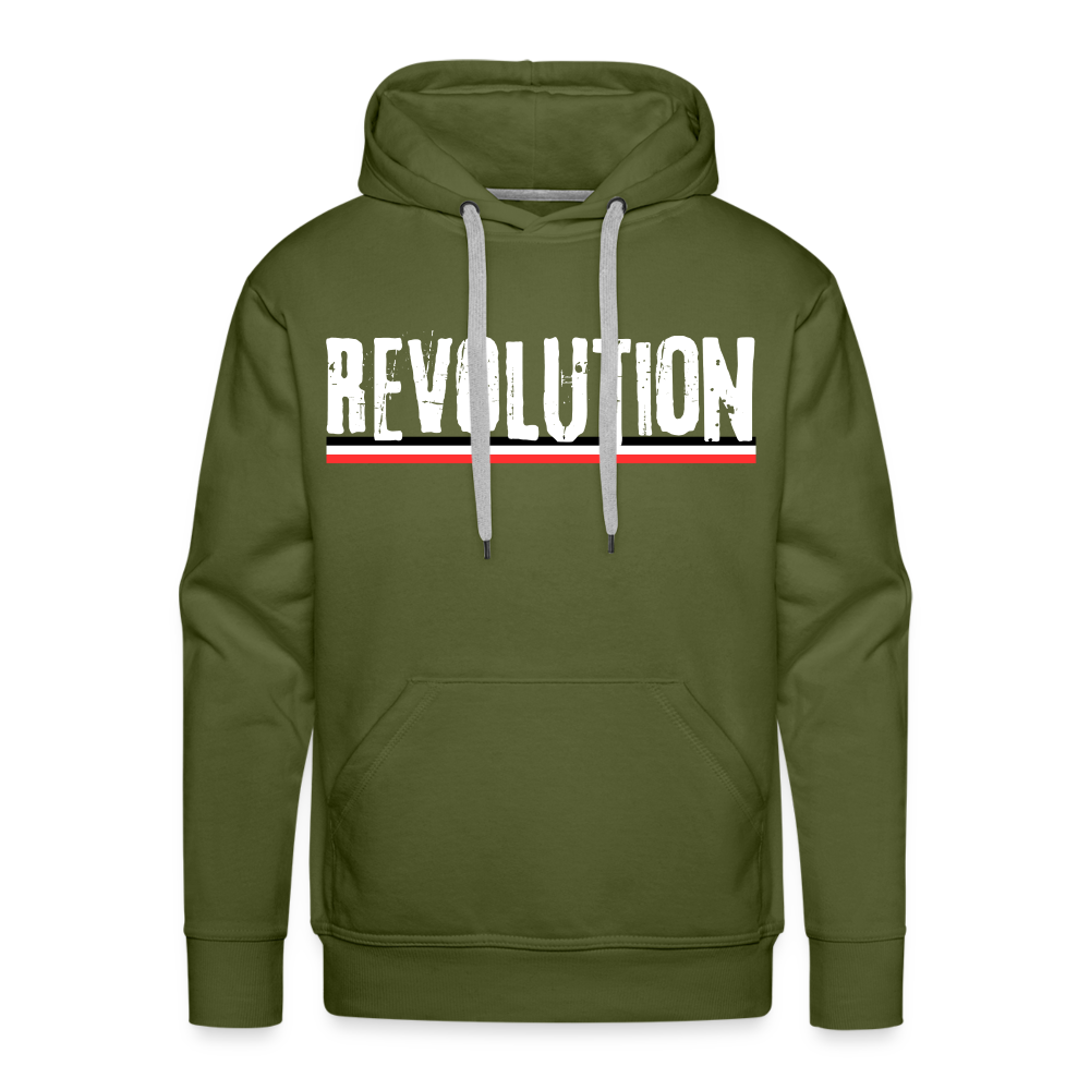 Männer Premium Hoodie Revolution - Olivgrün