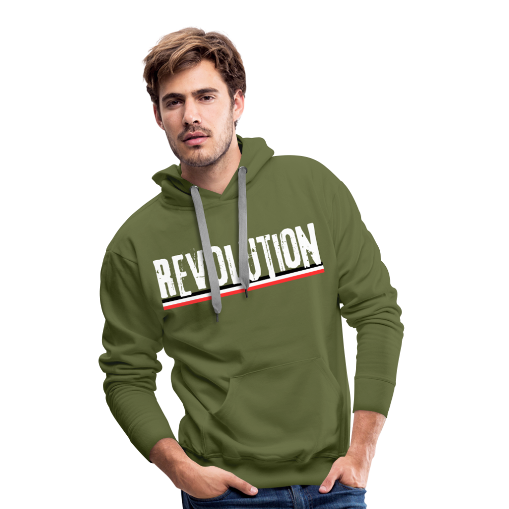 Männer Premium Hoodie Revolution - Olivgrün