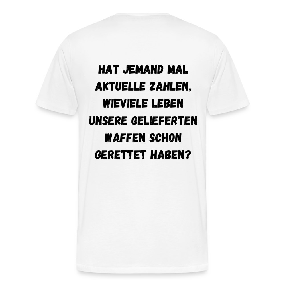 Männer Premium T-Shirt Hat jemand mal die Zahlen? - weiß