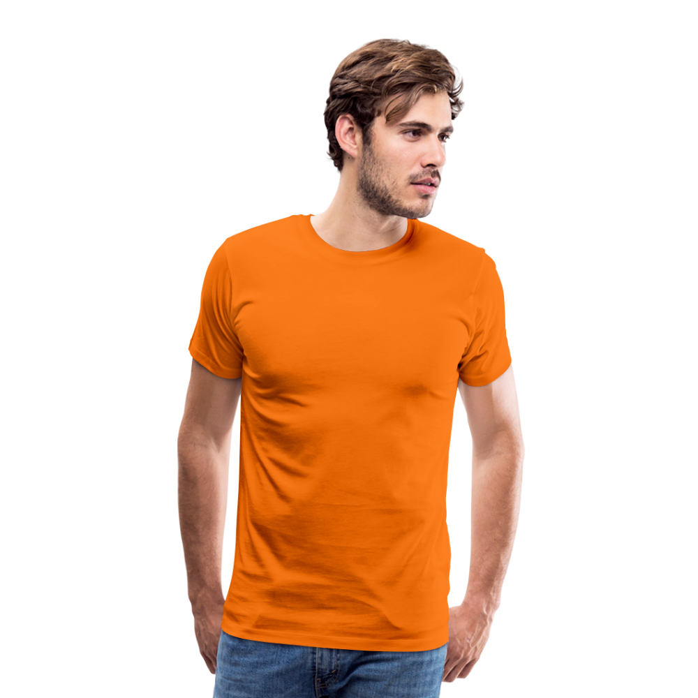 Männer Premium T-Shirt Hat jemand mal die Zahlen? - Orange