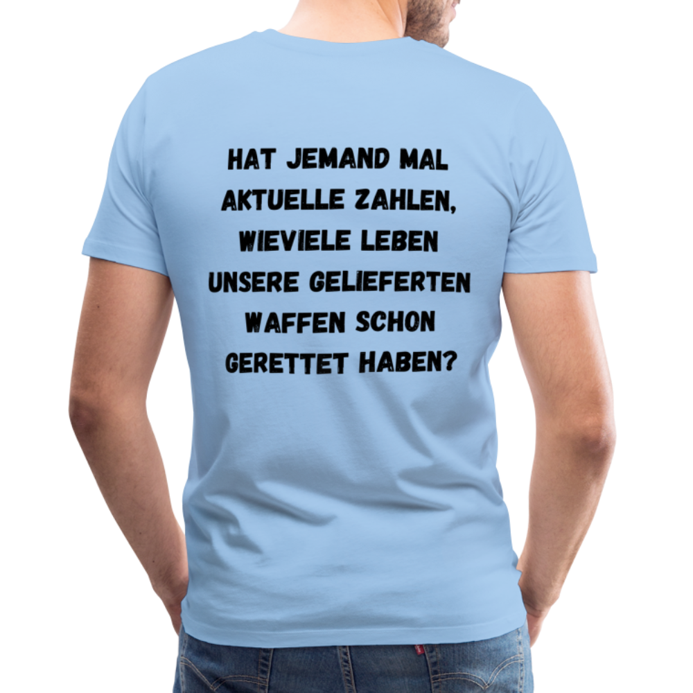 Männer Premium T-Shirt Hat jemand mal die Zahlen? - Sky