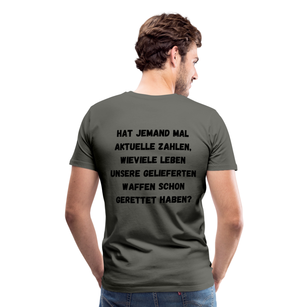 Männer Premium T-Shirt Hat jemand mal die Zahlen? - Asphalt