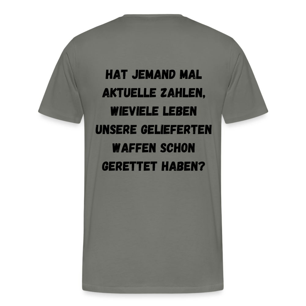 Männer Premium T-Shirt Hat jemand mal die Zahlen? - Asphalt