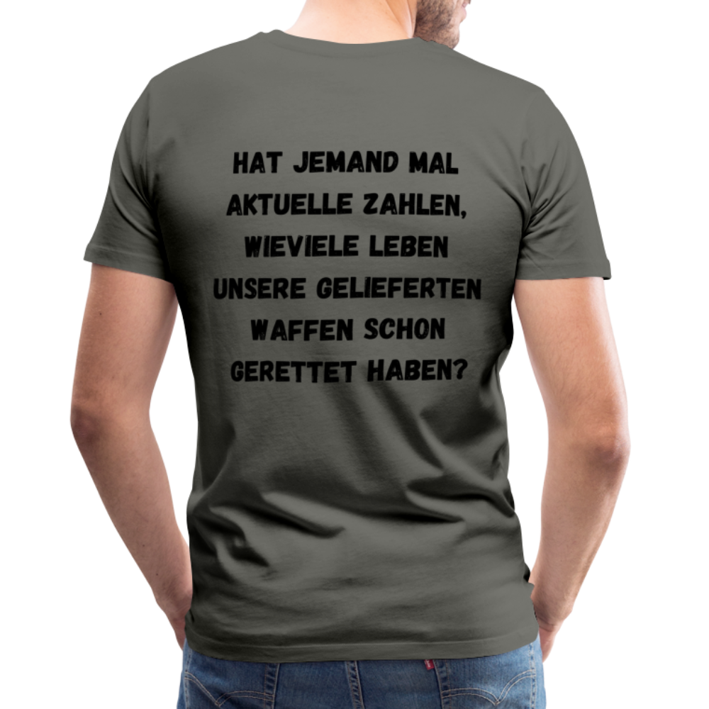 Männer Premium T-Shirt Hat jemand mal die Zahlen? - Asphalt