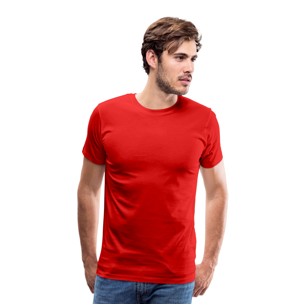 Männer Premium T-Shirt Hat jemand mal die Zahlen? - Rot