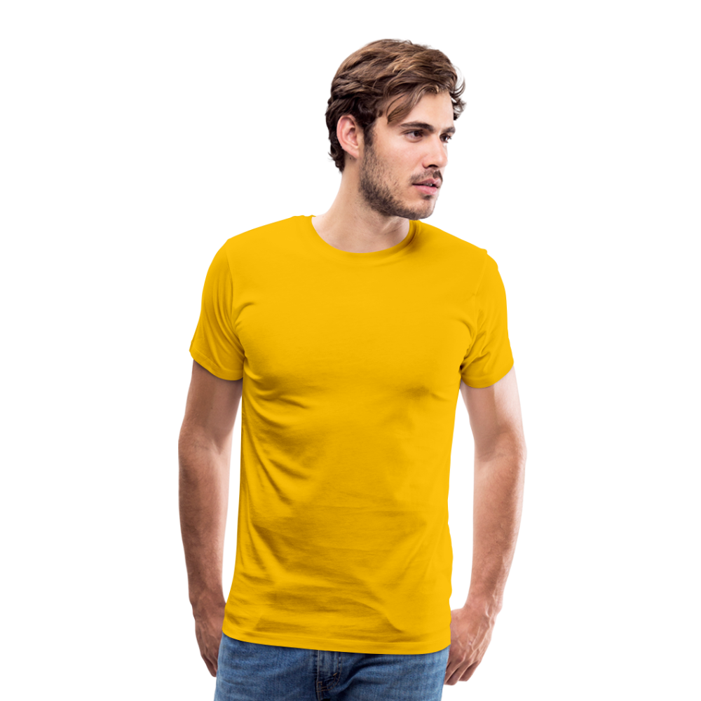 Männer Premium T-Shirt Hat jemand mal die Zahlen? - Sonnengelb