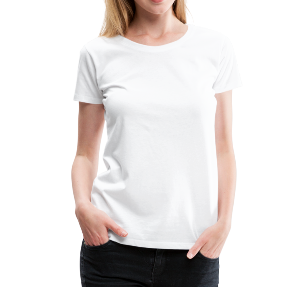 Frauen Premium T-Shirt Hat jemand mal die Zahlen? - weiß