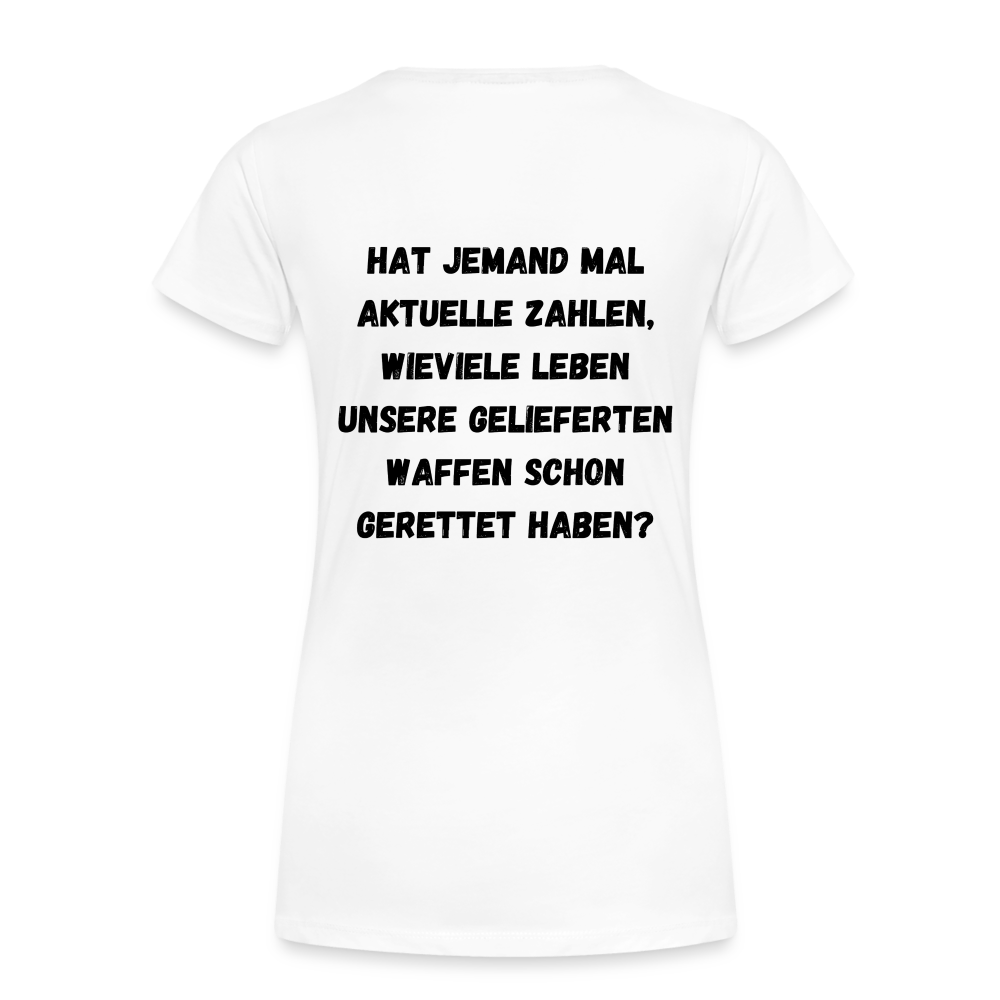 Frauen Premium T-Shirt Hat jemand mal die Zahlen? - weiß