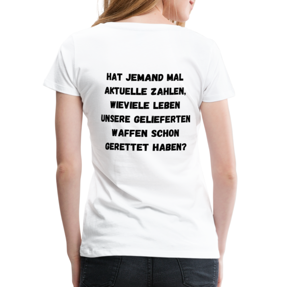 Frauen Premium T-Shirt Hat jemand mal die Zahlen? - weiß