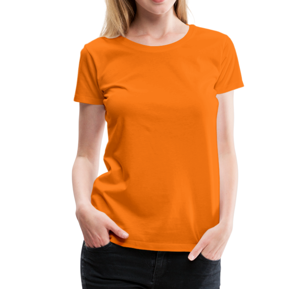 Frauen Premium T-Shirt Hat jemand mal die Zahlen? - Orange