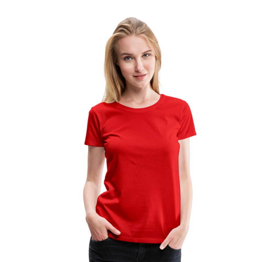 Frauen Premium T-Shirt Hat jemand mal die Zahlen? - Rot