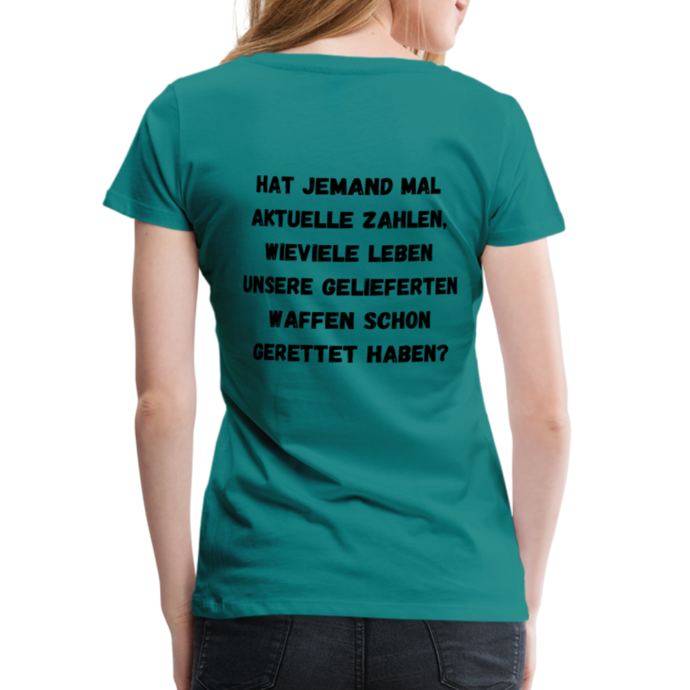 Frauen Premium T-Shirt Hat jemand mal die Zahlen? - Divablau