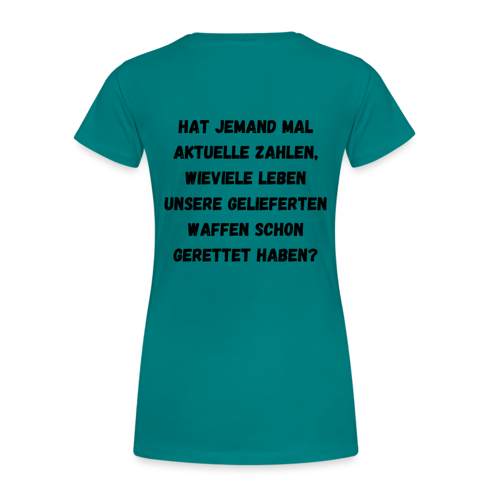 Frauen Premium T-Shirt Hat jemand mal die Zahlen? - Divablau