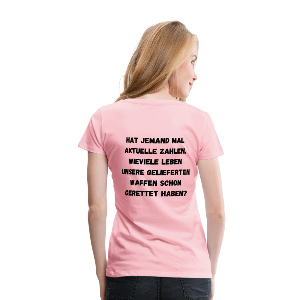 Frauen Premium T-Shirt Hat jemand mal die Zahlen? - Hellrosa