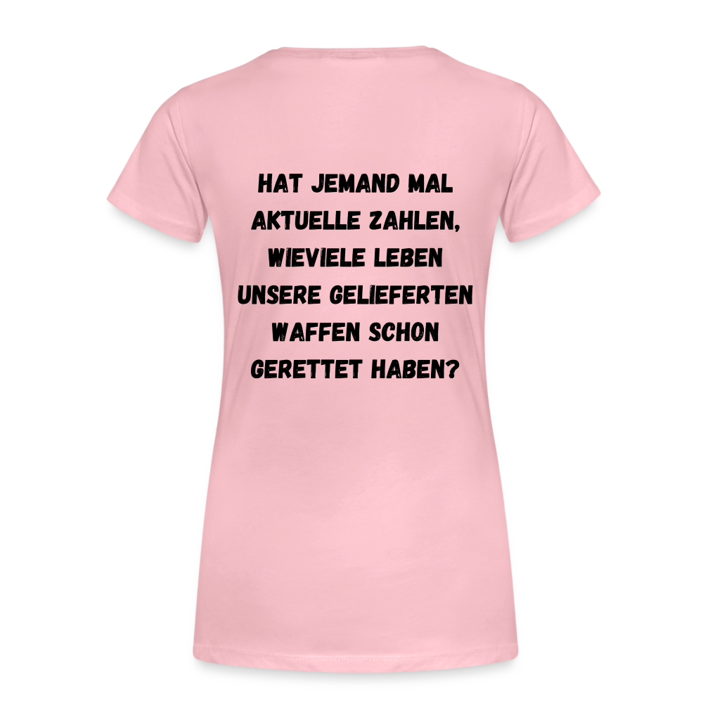 Frauen Premium T-Shirt Hat jemand mal die Zahlen? - Hellrosa