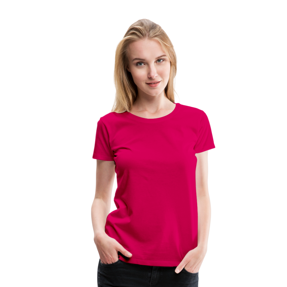 Frauen Premium T-Shirt Hat jemand mal die Zahlen? - dunkles Pink