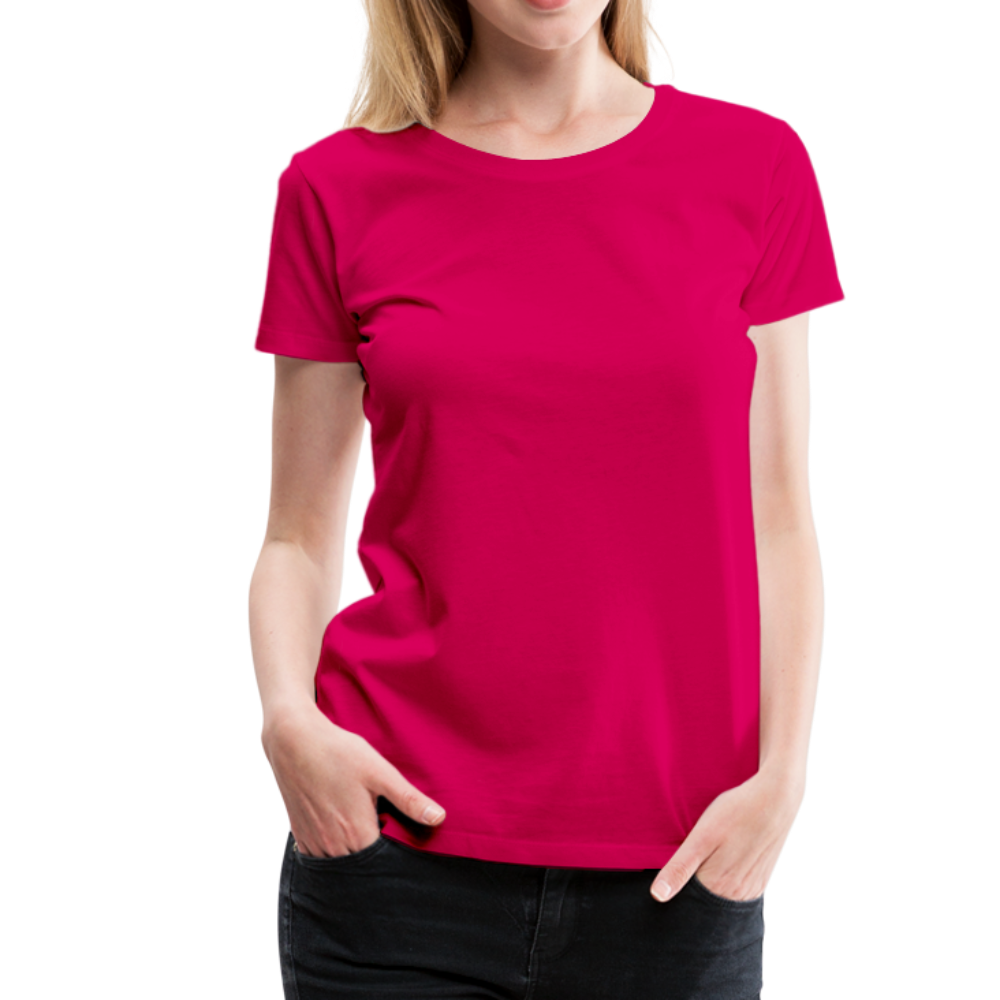 Frauen Premium T-Shirt Hat jemand mal die Zahlen? - dunkles Pink