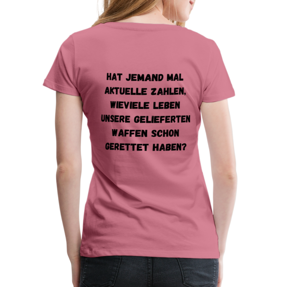 Frauen Premium T-Shirt Hat jemand mal die Zahlen? - Malve