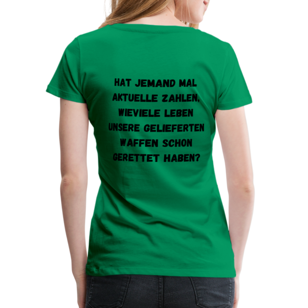 Frauen Premium T-Shirt Hat jemand mal die Zahlen? - Kelly Green