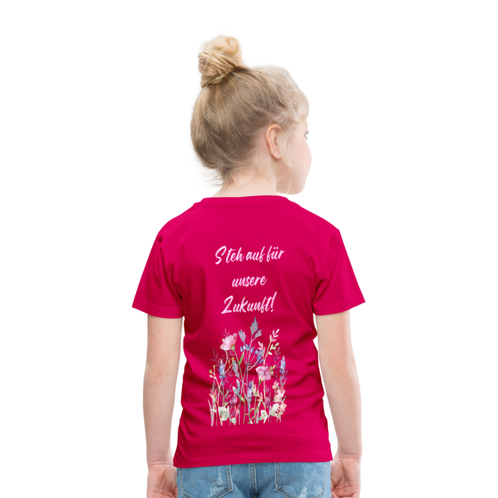 Kinder Premium T-Shirt Bitte schau nicht weg - dunkles Pink