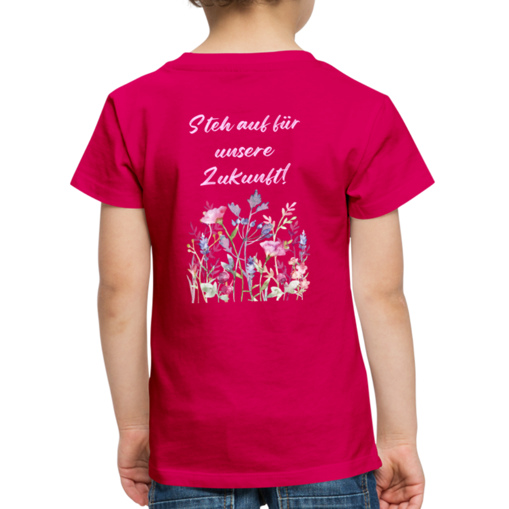 Kinder Premium T-Shirt Bitte schau nicht weg - dunkles Pink