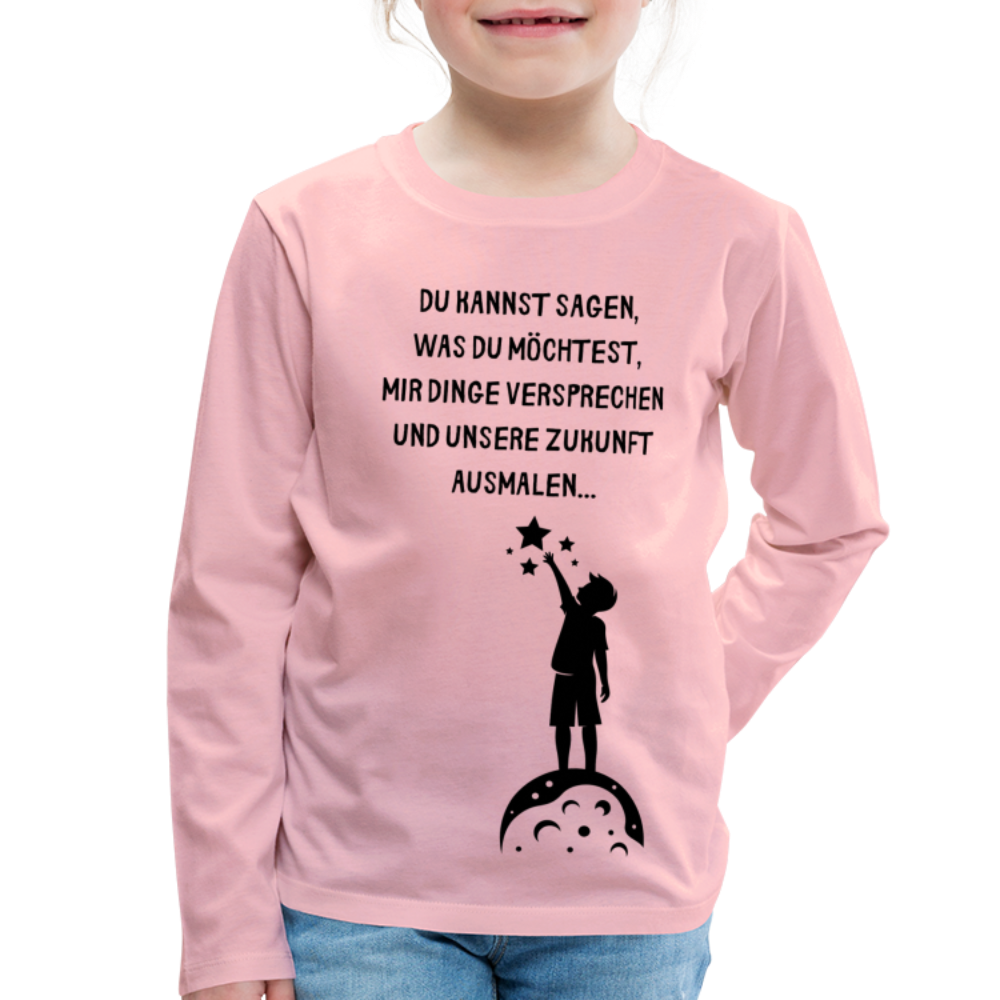 Kinder Premium Langarmshirt  Ich glaube dir erst... - Hellrosa