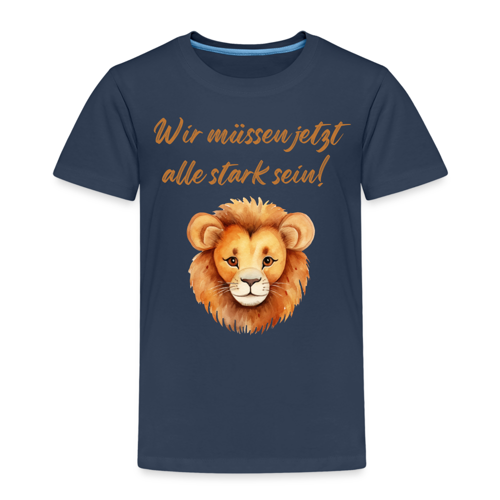 Kinder Premium T-Shirt stark sein - Navy