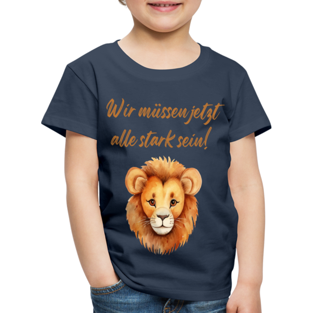 Kinder Premium T-Shirt stark sein - Navy